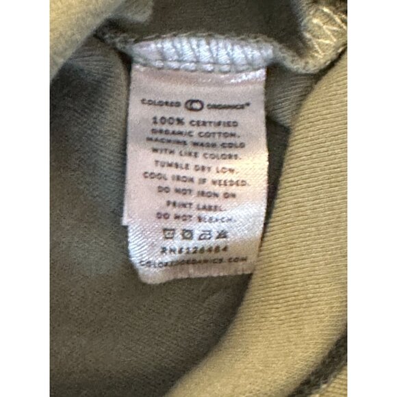 Colored Organics unisex 4T thyme organic cotton Madison pullover with long sleev - Picture 6 of 8